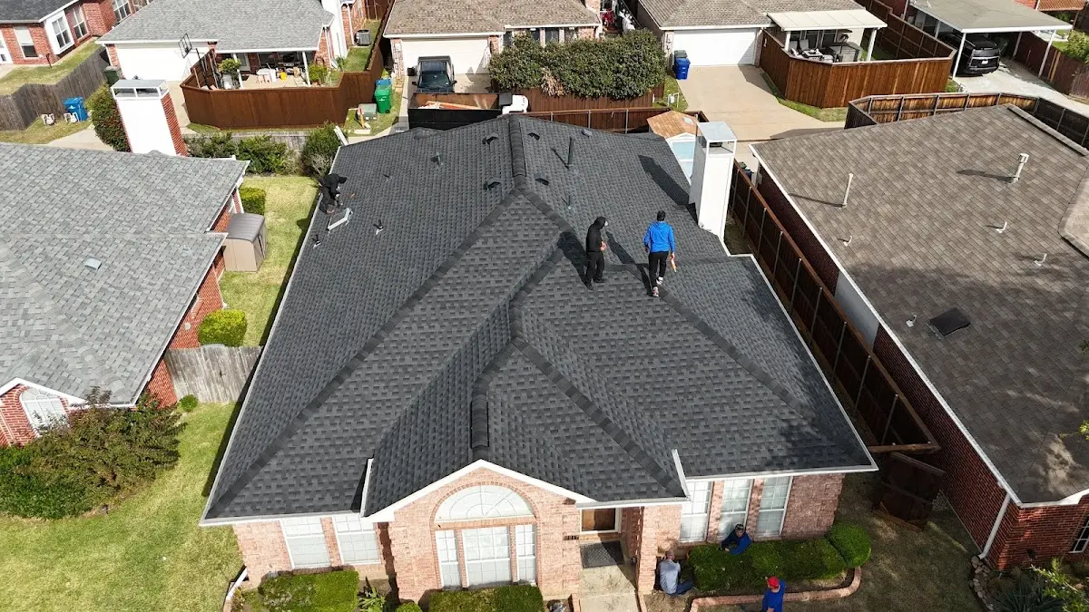 Slate & Tile Roof Repair work in progress on a Southchase property